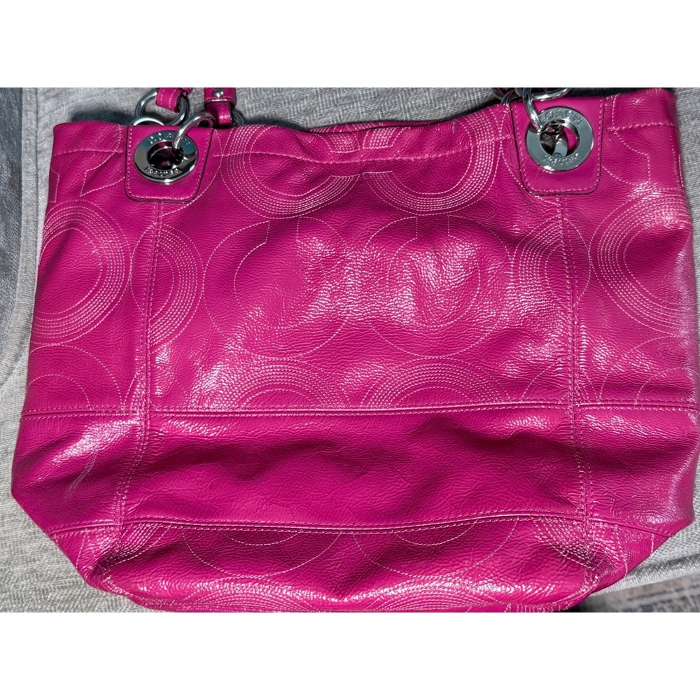 Y2K fuchsia/rasberry Coach purse - Picture 7 of 7